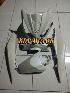 cover body full halus beat fi putih lembayung biru body halus motor Honda beat fi tahun 2013-2015