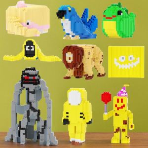 Đồ Chơi Mô Hình Backrooms Legend Block Party Guest Yellow Monster Tẻ Chán Đồ Chơi DIY Cho Trẻ Em Và Người Lớn