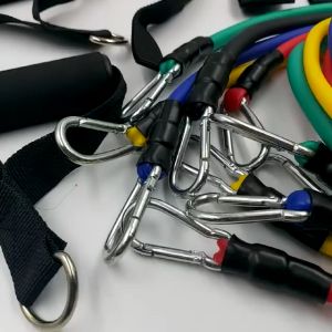 Resistance Band Set 11 in 1 Karet Elastis Panjang Gym Tali Alat Fitness Original