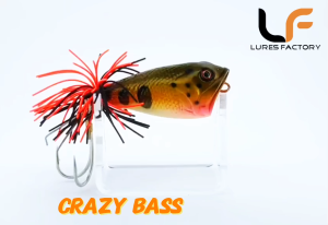 LURESFACTORY - TR CRAZY BASS 6cm 12.6g HARDBODY LURE TOPWATER