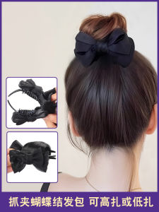 เครื่องมือเปลี่ยนผมแบบผูกผมสำหรับผู้หญิง ปลอมผมแบบหัวเข็มขัดแบบกลม ทรงผมตรง ปลอมผมเพื่อเพิ่มระดับศีรษะ ทรงผมแบบดอกไม้ เครื่องมือสำหรับทำผม