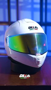 Gille Helmet 883 FALCON PLAIN Motorcycle Helmet Full Face Dual Visor With Keychain