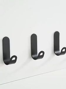 Combo 10 Móc Móc Chữ J Dán Tường Treo Đồ Chịu Lực Kèm Keo Dán Siêu Dính Không Cần Khoan Tường