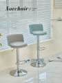 Modern Height Adjustable Bar Stool Nordic Coffee Shop Front Desk Chair Rotating High Stool Home Use Counter Height Chair. 