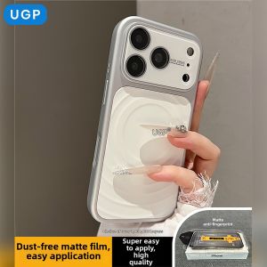UGP | Magnetic Luxury Silver Plated Bumper Wave iPhone Case Full Lens Protection