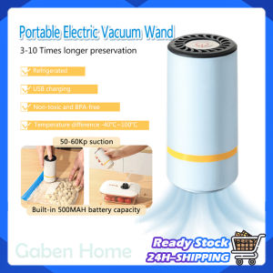 Electric Food Vacuum Pump Mini Handheld Compression Food Storage Bags Kitchen Fresh-Keeping Reusable Save Space Food Preservation Machine | Gaben Home