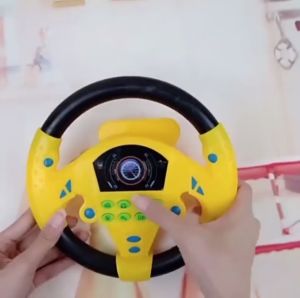 Setir Mainan Anak Motif Kartun - Simulasi Balap Mobil untuk Edukasi & Hobi Rekomendasi Usia 2-4 Tahun Warna Ceria