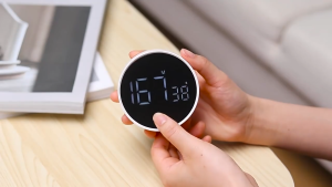 นาฬิกาจับเวลาดิจิตอล Led  + พร้อมขาตั้ง Magnetic Timer จับเวลาแบบพกพา นาฬิกาDigital LED นาฬิกาปลุก LED สําหรับทําอาหาร ตกแต่งบ้าน  นาฬิกาตั้งโต๊ะได้ สินค้าพร้อมส่ง