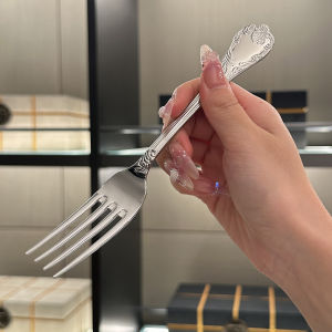 Luxury Vintage British Style Dessert Fork Western Dinner Fork Salad Fork Stainless Steel 316 Owner Kept for Personal Use