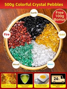 BINYUE | Five Color Crystals Fish Tank Decorations