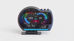 P6 PRO PLUS Car Smart Gauge OBD2 Display GPS Smart HUD Sistem Ganda Smart Gauge Kode Kesalahan Bisa Dihapus Car Layar Display Hd