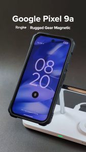 Ringke Rugged Gear MagSafe Magnetic สามารถใช้งานร่วมกับ [Google Pixel 9a] เคสฝาหลังป้องกันกริปแบบไม่ลื่น