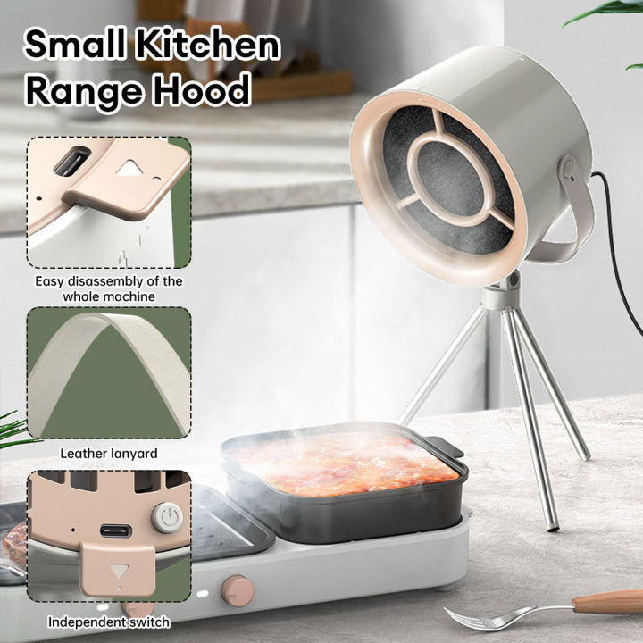 Portable Exhaust Fan Small Kitchen Hood Extractor Barbecue Type-C ...