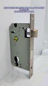 Set Kunci Pintu Digital Zurich Hitam - Gagang Kotak 20cm untuk Keamanan Rumah