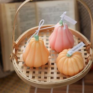 1Pc Pumpkin Shaped Scented Candle Handmade Wax Home Party Table DecorFor Halloween decorations and Halloween gifts