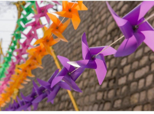 100pcs+30M Wire Rope+Fitting Waterproof Resistance Damage Plastic Windmill Toys Garden Lawn Party Decor Toy Gift for Kids