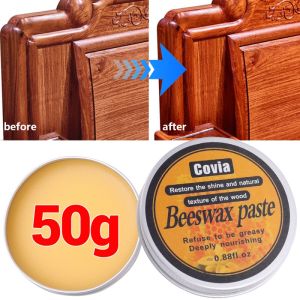 50g Wood Furniture Beeswax Furniture Polish Wear-resistant Care Wax Wood Cabinet Floor Musical Instrument Maintenance Tool