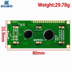 Premium I2C LCD1602 Module with PCF8574 - Blue & Green Screen Display - Compatible LCD1602 Adapter Plate for Electronics