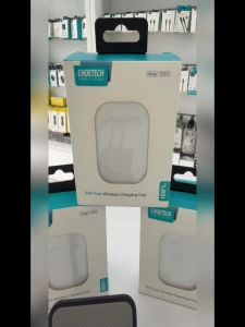 Đế sạc nhanh không dây 15w Choetech T550 dùng cho điện thoại và tai nghe