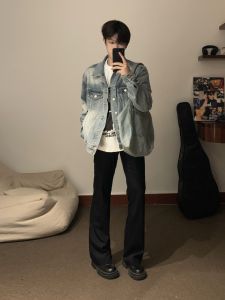 Dawn Flowers Original Commute Slim Fit Micro Flare TR Mixed Wool Fabric Ice Sensation Smooth West Pants Versatile Youthful Style