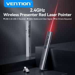 Vention | Vention 2.4GHz Wireless Presenter Power Point Pen for PC Laptop Tablet USB Remote Control Presenter Pointer Slide Advancer Pens