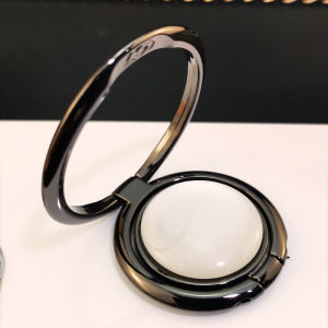 Expanding Retractable Metal Phone Stand Female Style Cats Eye Stone Ring Double Pull Ring Electroplated Desktop Portable Support Bracket Universal Multi-functional Rotatable Foldable Adhesive Back Sticker