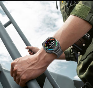 Smart Watch 1.43" AMOLED Clock ECG HRV Blood Lipid Pressure Oxygen Wristwatch Men Bluetooth SOS Call Smartwatch