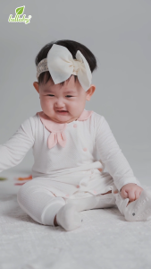 LULLABY - SLEEPSUIT MODAL BÉ GÁI - NH491N