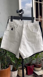 QUẦN ĐÙI THÊU THỎ ĐEN CON CON TÚI TRƯỚC ĐỒNG HỒ CÁT TÚI SAU SIZE SMLXL ĐEN TRẮNG