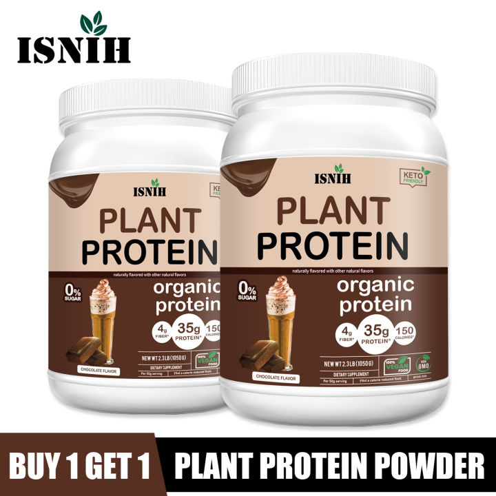 ISNIH Organic Vegan Plant Protein Powder Muscle Growth Supplement Plant
