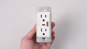MOES | MOES Tuya WiFi Smart Wall Outlet US Electrical Socket USB Type-C Port Plug APP Remote Voice Control Work with Alexa Google Home
