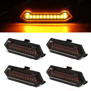 4PCS For Toyota Tacoma TRD Sport 2024 2025 Grille Lights Front Grill Lamp Car LED White Amber Red Blue Warning Daylights DRL 12V