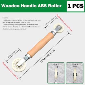 LED Strip Installation Roller Tool ABS Rubber Dual Wheel Press Roller For 4‑10mm Light Bar Aluminum Channel Mounting Hand Tools