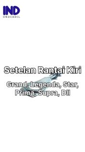 Setelan Anting Rantai Kiri Lubang Besar Grand & Supra