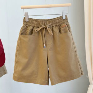 LIYANGANG | Water Washed Cotton Summer New Wide Leg Pants Casual Knee-length
