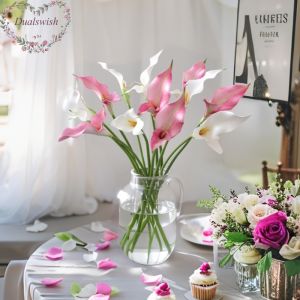 60cm Long Artificial Calla Lily Fake Flowers Wedding Supplies Dining Table Ornament Home Wedding Party Holiday Decorations