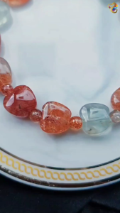 Collectors Grade Golden Strawberry Sunstone Arusha Apple Bracelet
