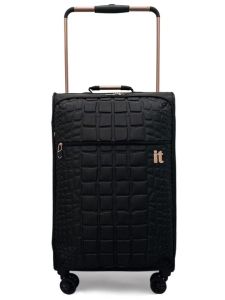 Luggageit Luggage Ultra-Light 20-Inch Export British Trolley Case Waterproof and Hard-Wearing Luggage Case Aircraft Wheel Black