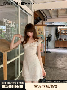 French Lace Embroidery Summer Slimming Dress