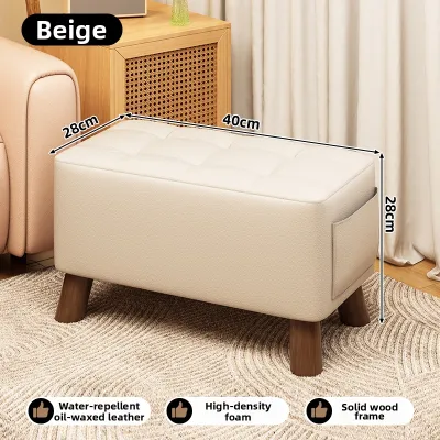 ZHUOHE | Modern Minimalist Home Furniture Small Stool Sofa Footrest Soft Padded Entryway Slipper Stool Long Bar Furniture Bench