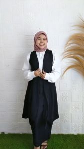 Vest Muslimah Tunik Blazer Outer Wanita Polos 720 Vest Outer Wanita