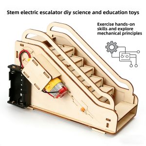 Childrens science and education experiment models childrens DIY escalator assembly toys childrens DIY gifts
