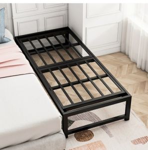 European Style Iron Art Bed Childrens Bed Boys Girls Princess Bed Simple Wide Matching Kindergarten Bed Artistic Folding