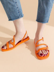 Ipanema Sun Series Wrap Sandals Womens Summer New Slippers Beach Vacation Beach 26983 Casual Style Roman Style Low Cut PU Lined PVC Upgraded