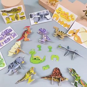 [isi 10pcs ]Jigsaw Puzzle 3D DIY Mainan anak /Mainan Edukasi DIY Puzzle/Souvenir Goodiebags