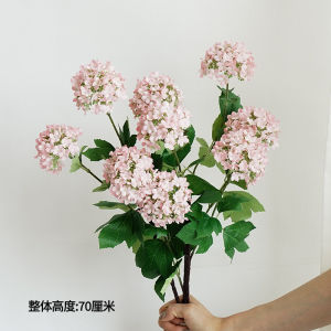 High-End Wood Embroidered Ball Artificial Flowers Living Room Decorative Plants Table Centerpiece Clothing Store Decoration