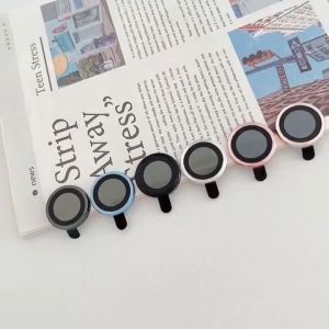 1 SET Camera Lens Film for IPhone 16 15 14 Pro Max 12 11 13 Pro MAX 14 15 16 Plus 12 13 mini HD Anti-drop Glass + Metal Photo Frame Camera Protector