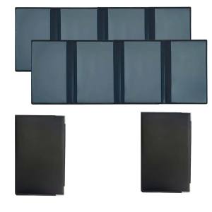 Black card pocket package and registration Protection cover insurance-plastic transparent pouch for Motorbike Car Documents