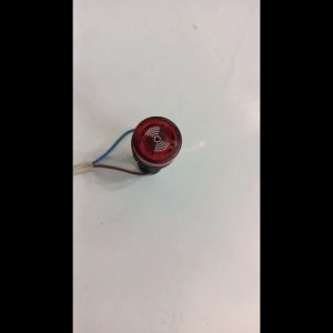 Buzzer + Led Indicator Pilot Lamp + Buzzer Beep 22mm 220v Alarm Bunyi Beep Kedip FORT/DV