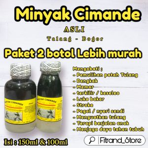 minyak cimande asli paket 150ml&100ml